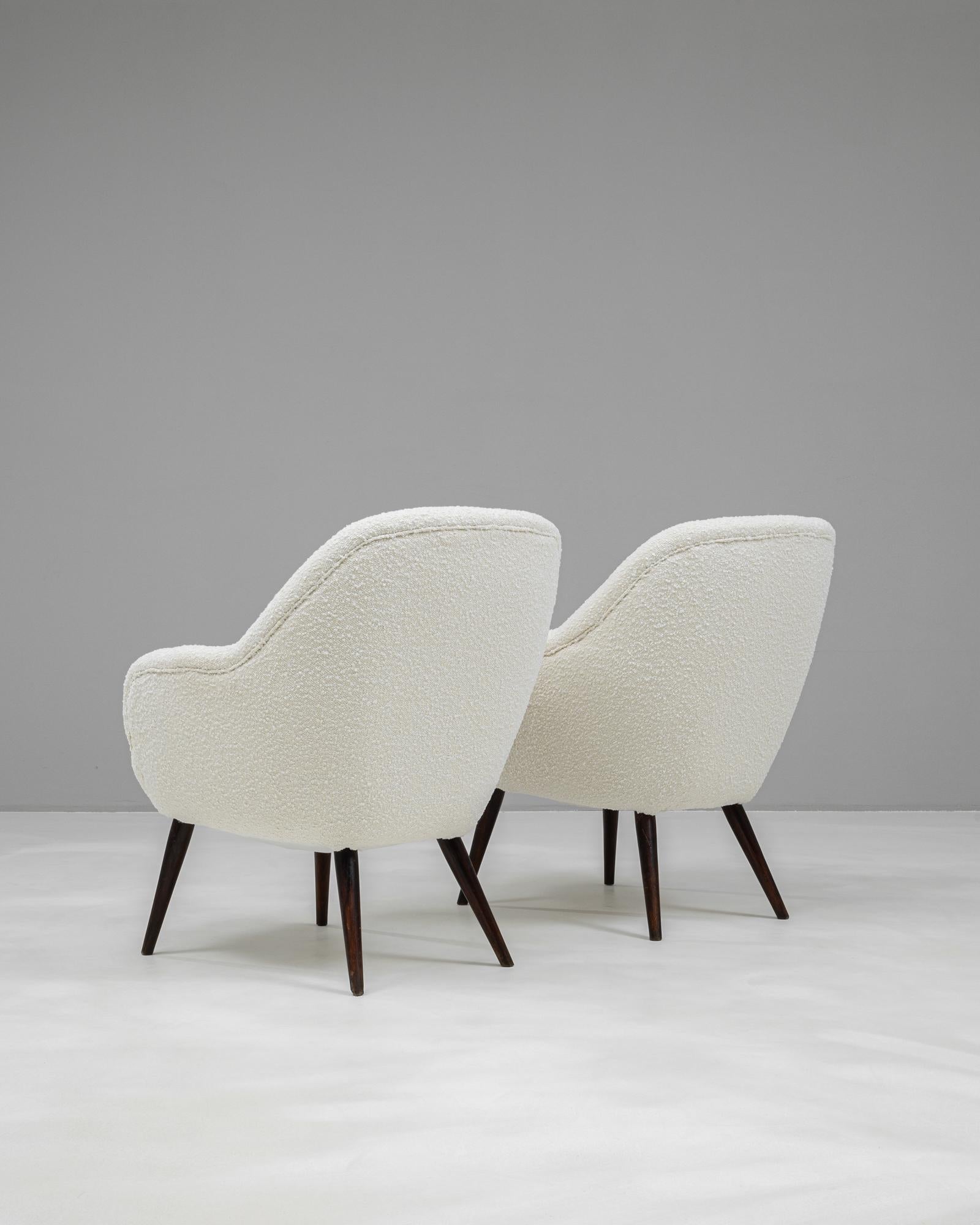 1960s French Wooden Chairs, a Pair For Sale 1