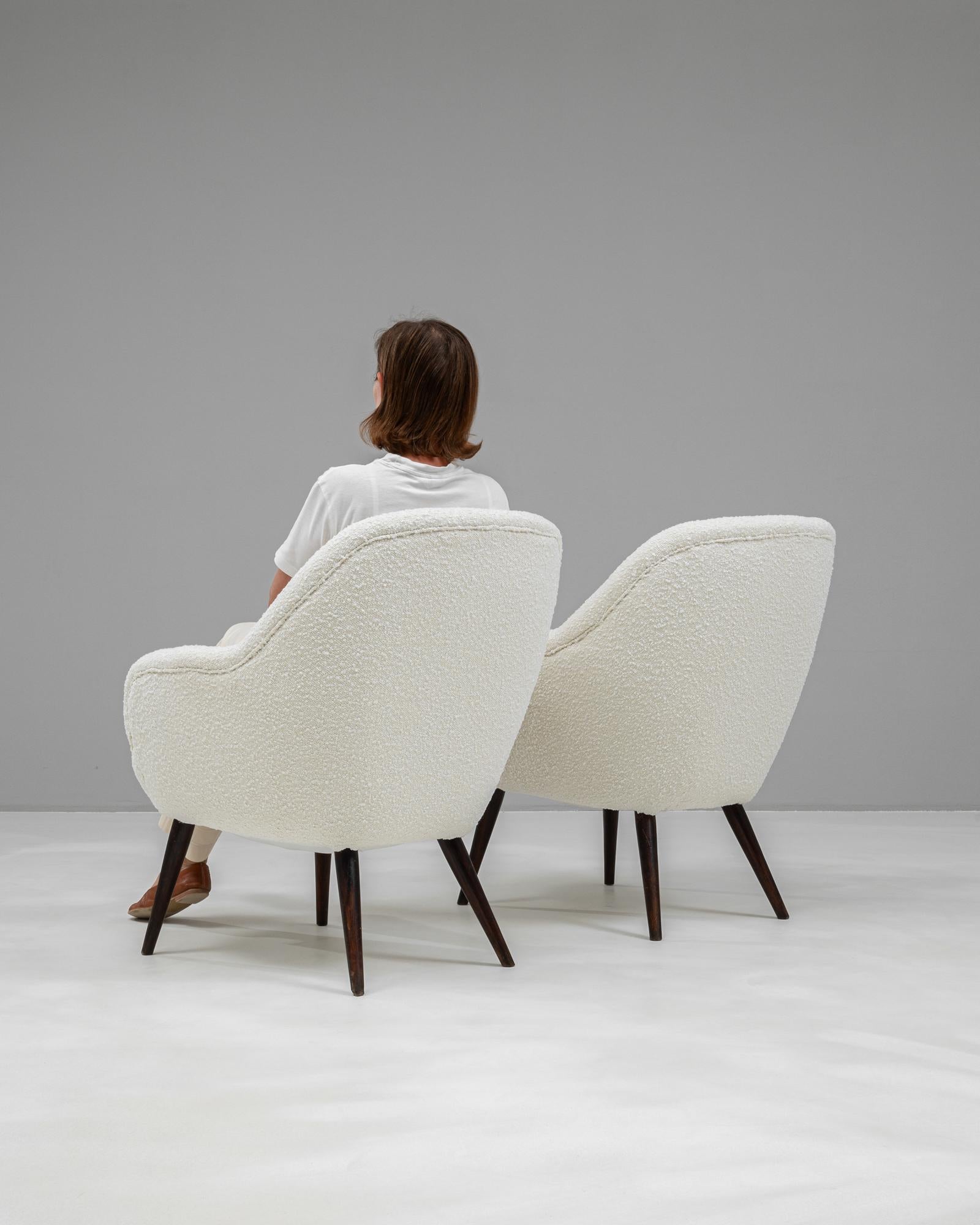 1960s French Wooden Chairs, a Pair For Sale 2