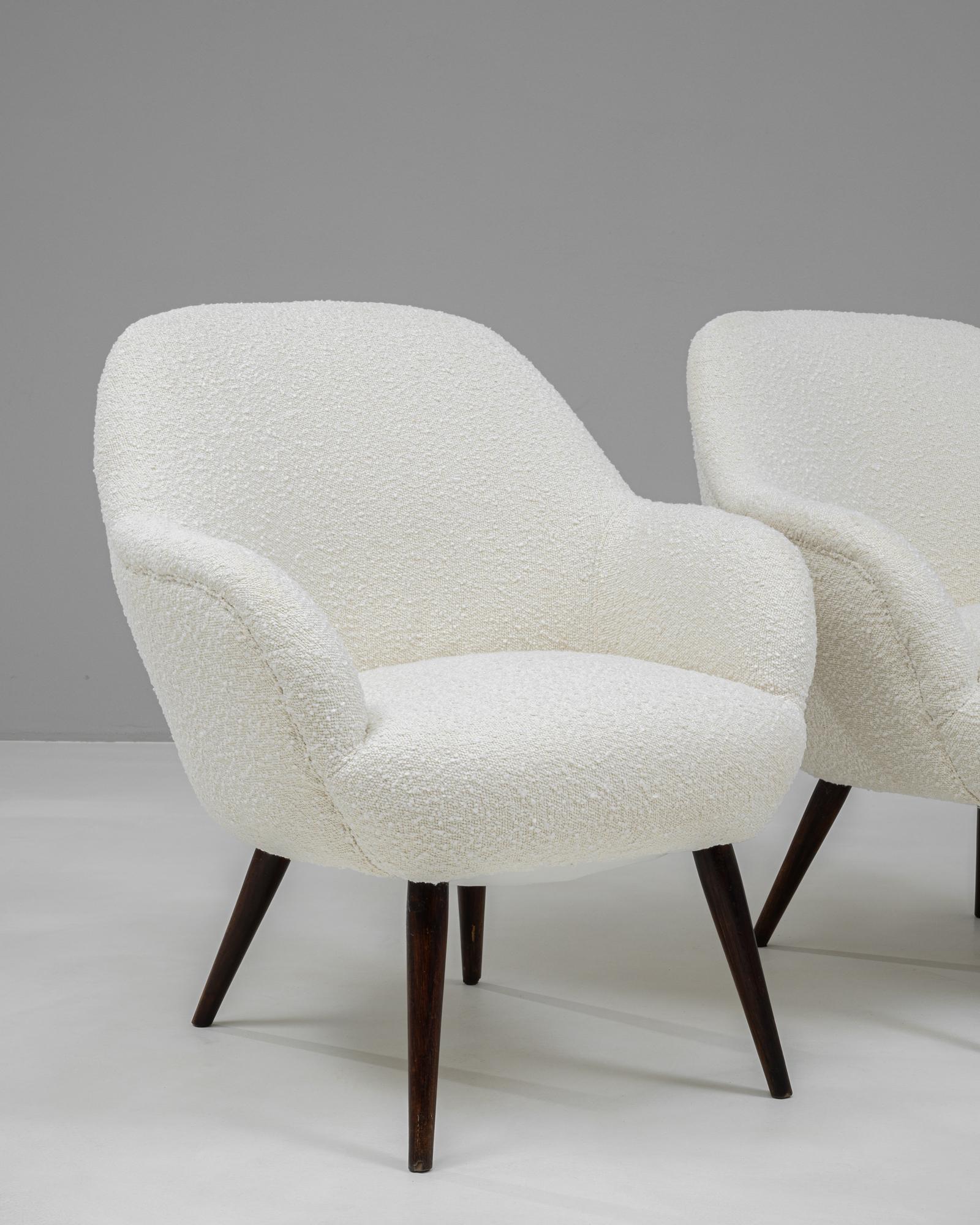 1960s French Wooden Chairs, a Pair For Sale 4