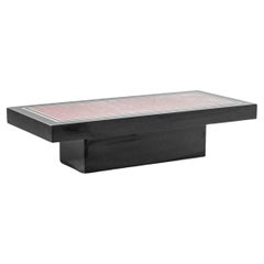 Mesa baja de madera francesa de los años 1960