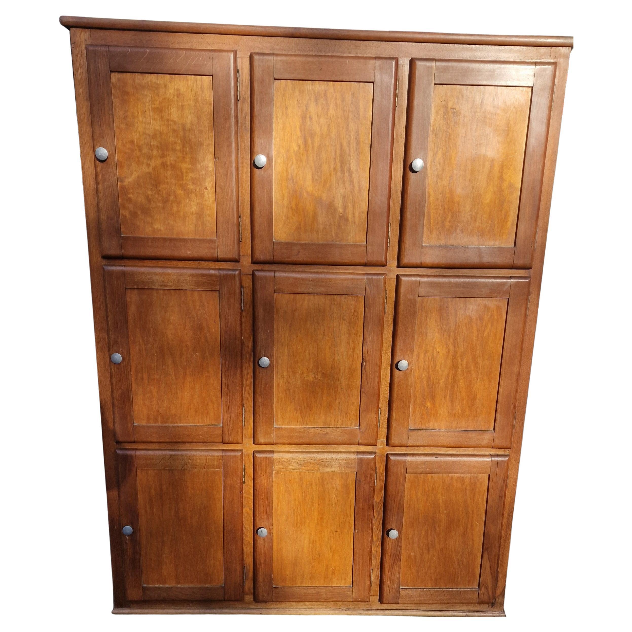 1960
s French wooden lockers For Sale