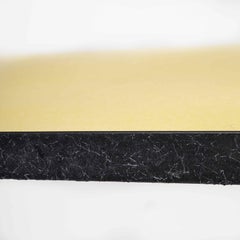 1960’s French Yellow Laminate Dining Table with Aluminium Base, 'Model 779.2'