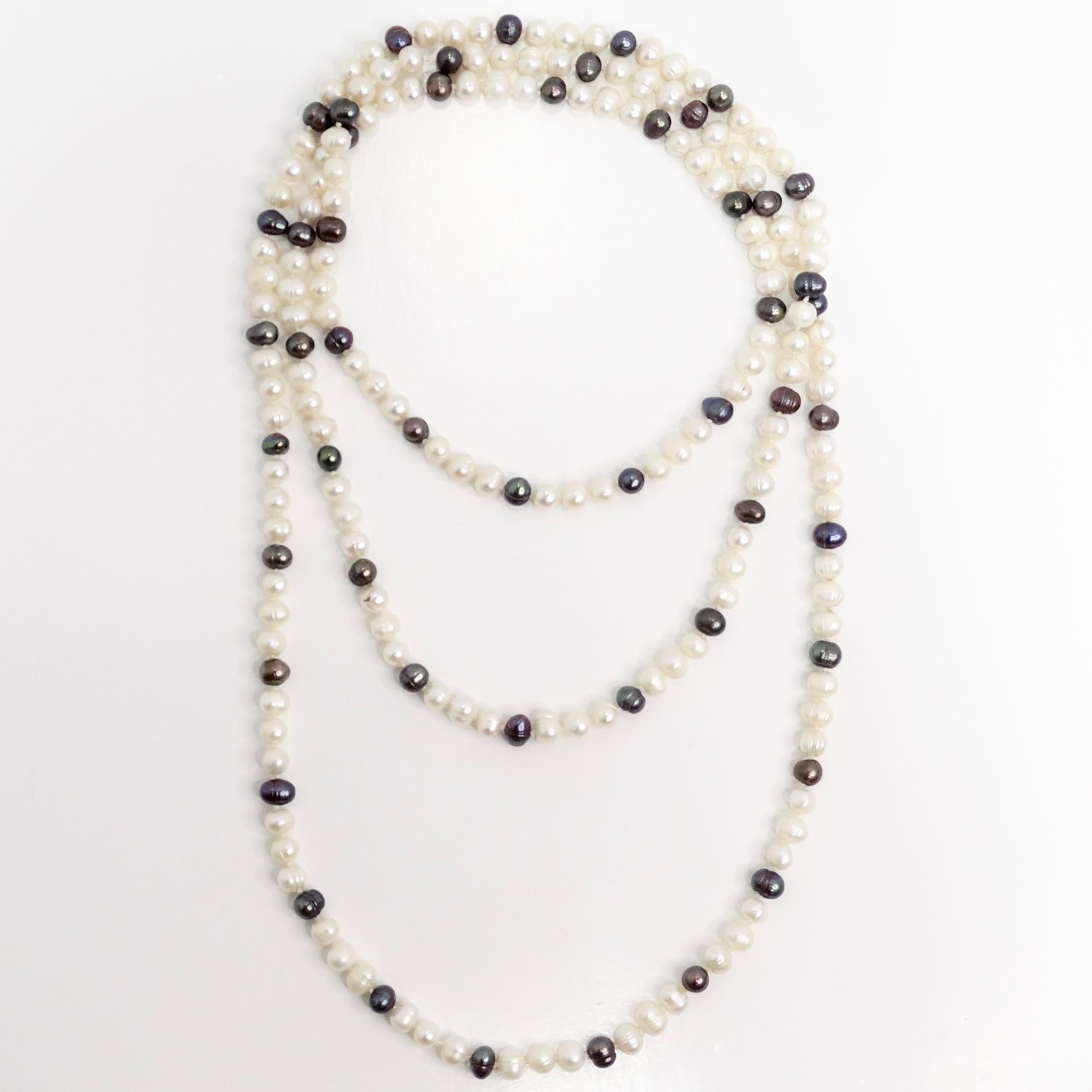 1960s Freshwater Pearl Necklace In Good Condition For Sale In Scottsdale, AZ