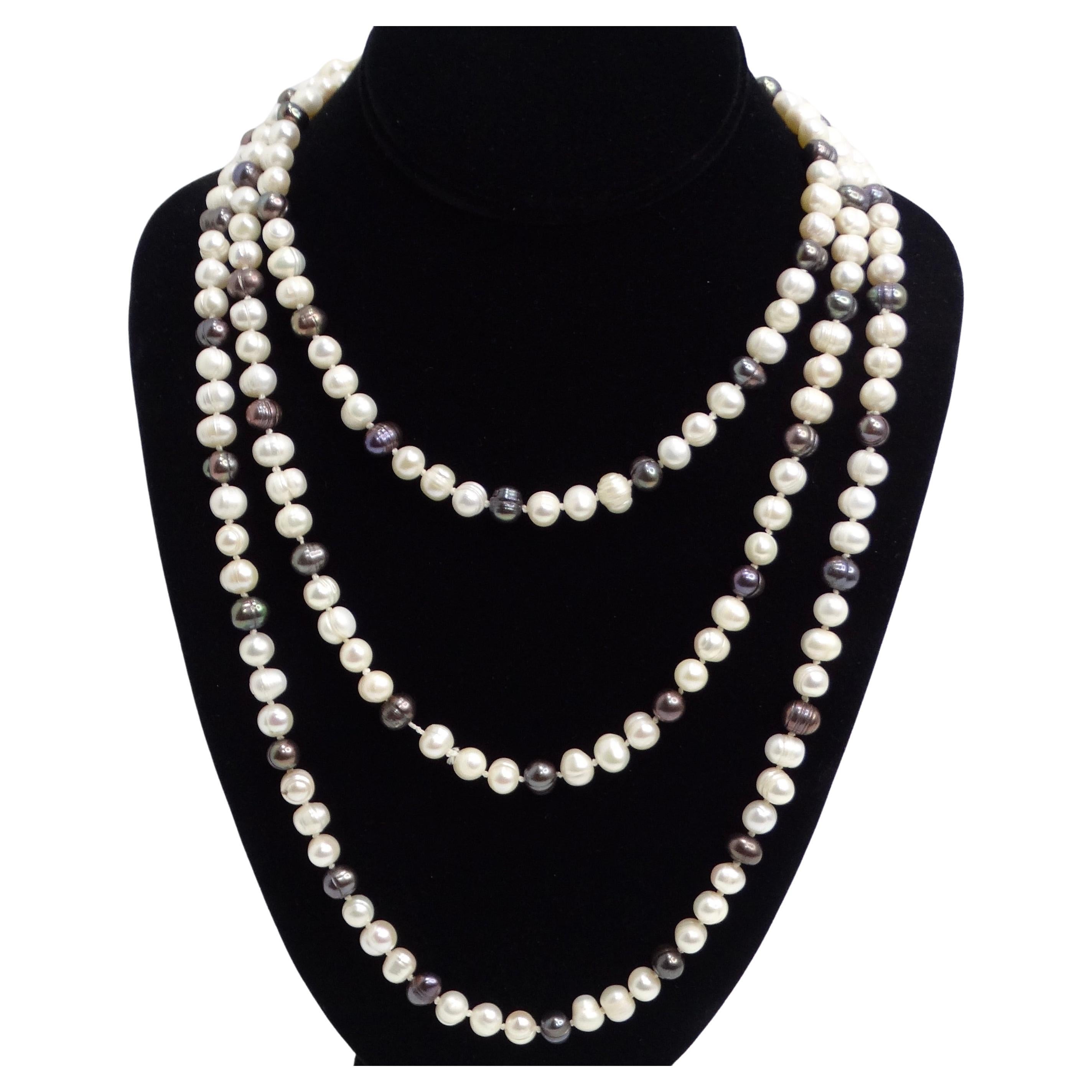 1960s Freshwater Pearl Necklace For Sale