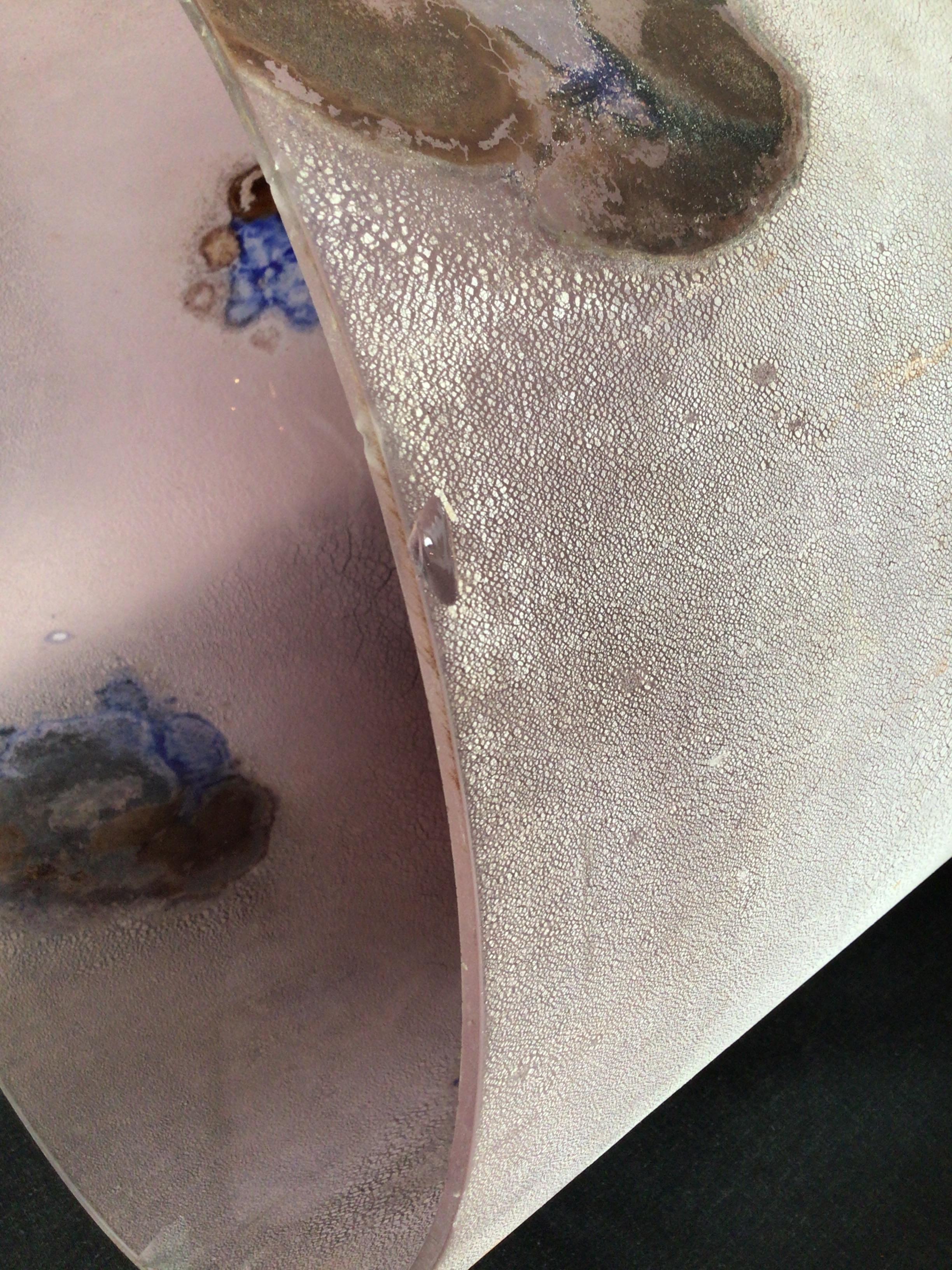 Suspension en verre de Murano dépoli des années 1960 en vente 5