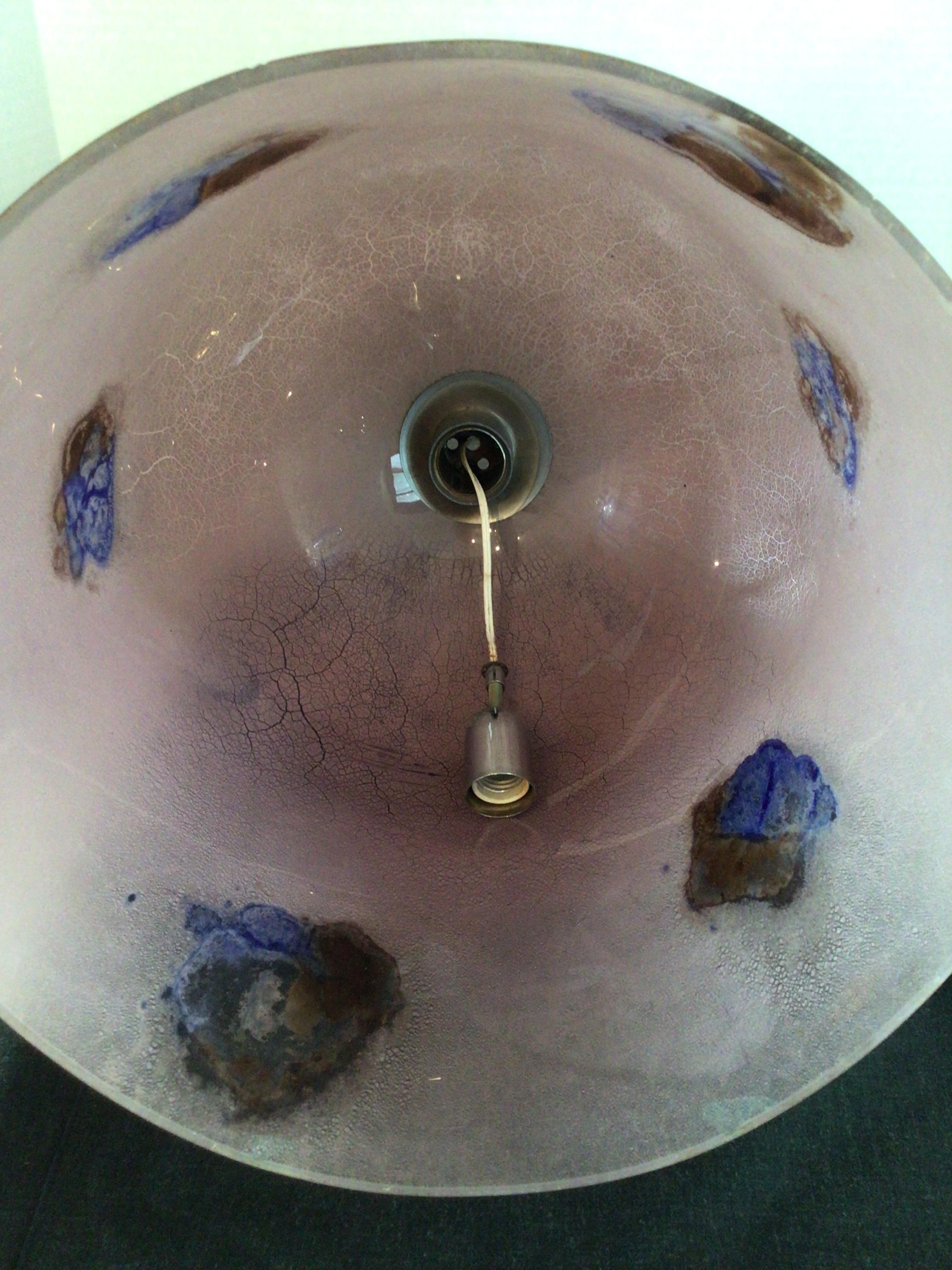 Suspension en verre de Murano dépoli des années 1960 en vente 6