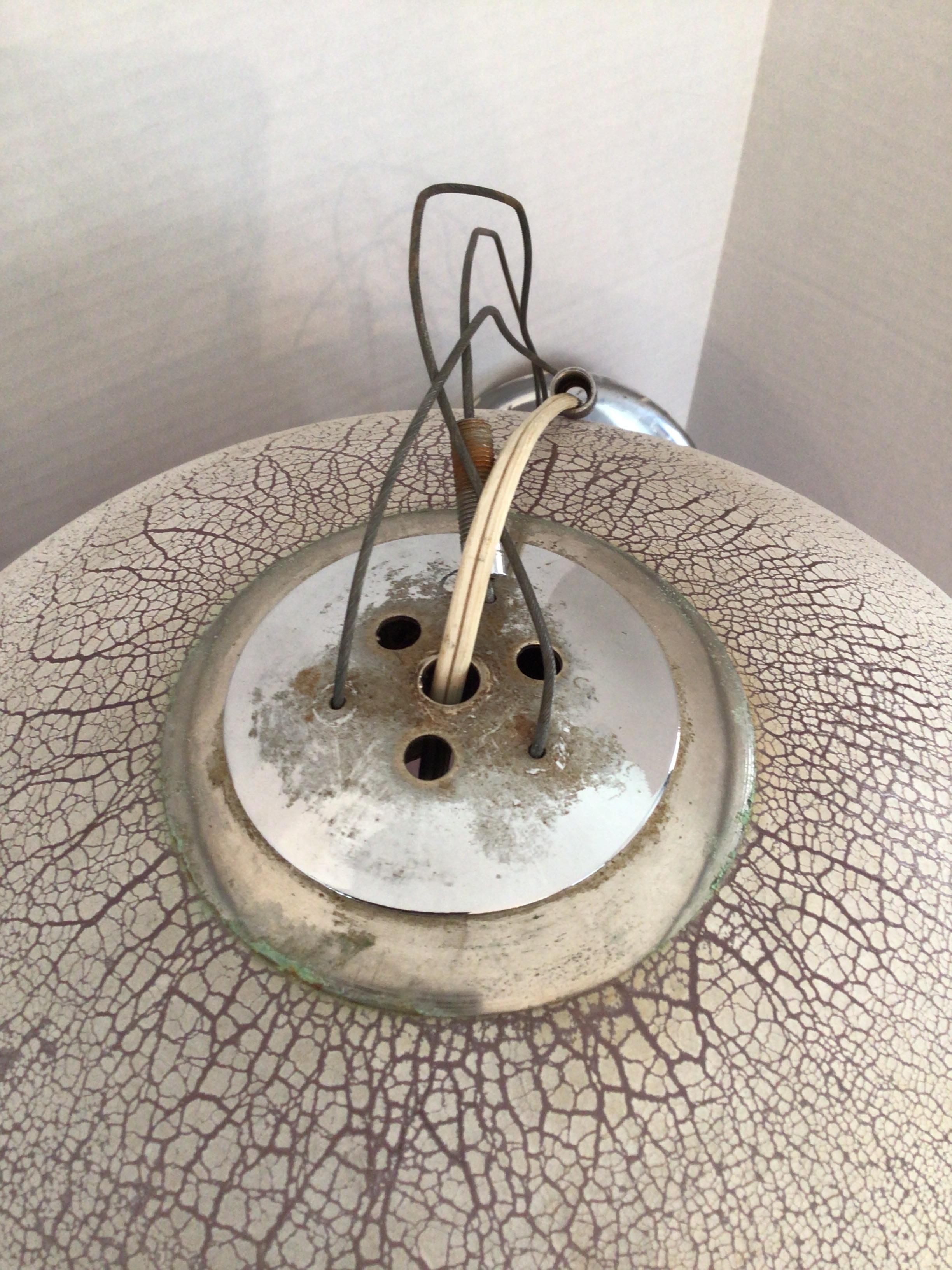 Suspension en verre de Murano dépoli des années 1960 en vente 1