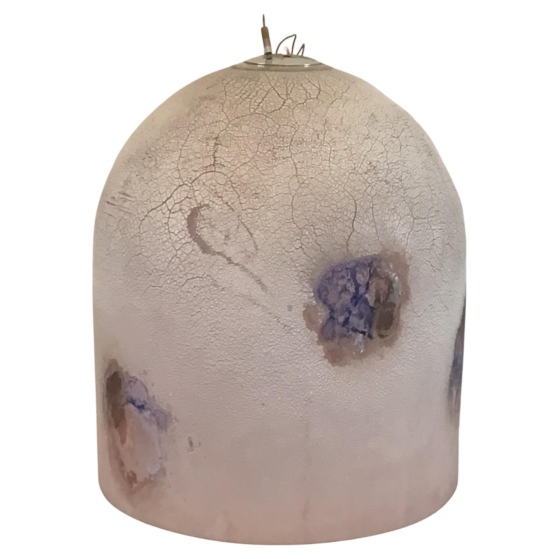 Suspension en verre de Murano dépoli des années 1960 en vente