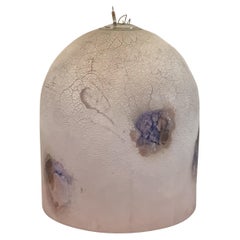 1960s Frosted Murano Glass Pendant Light