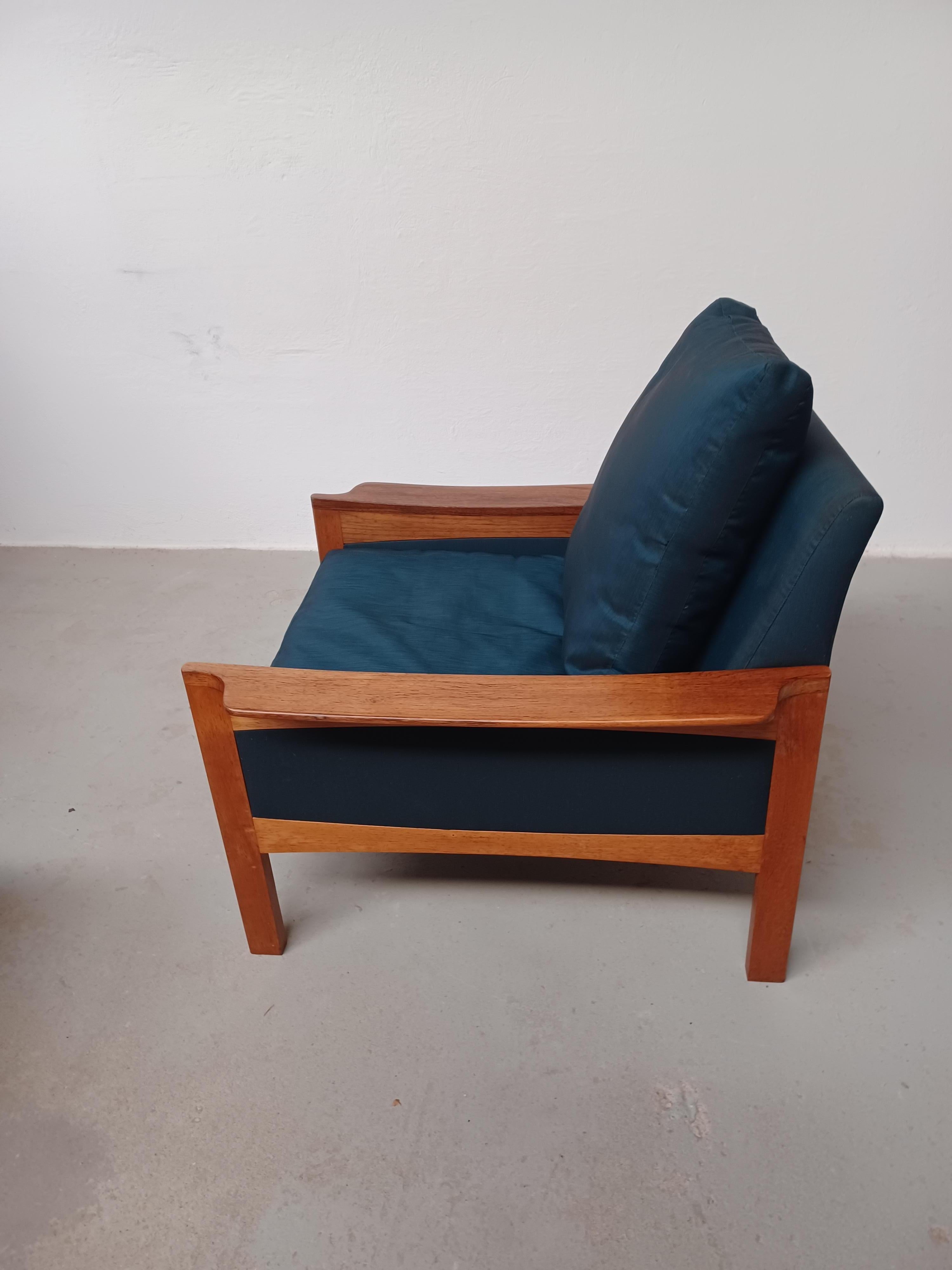 Silla de salón de palisandro Arne Wahl Iversen de los años 60 totalmente restaurada en Bueno estado para la venta en Knebel, DK