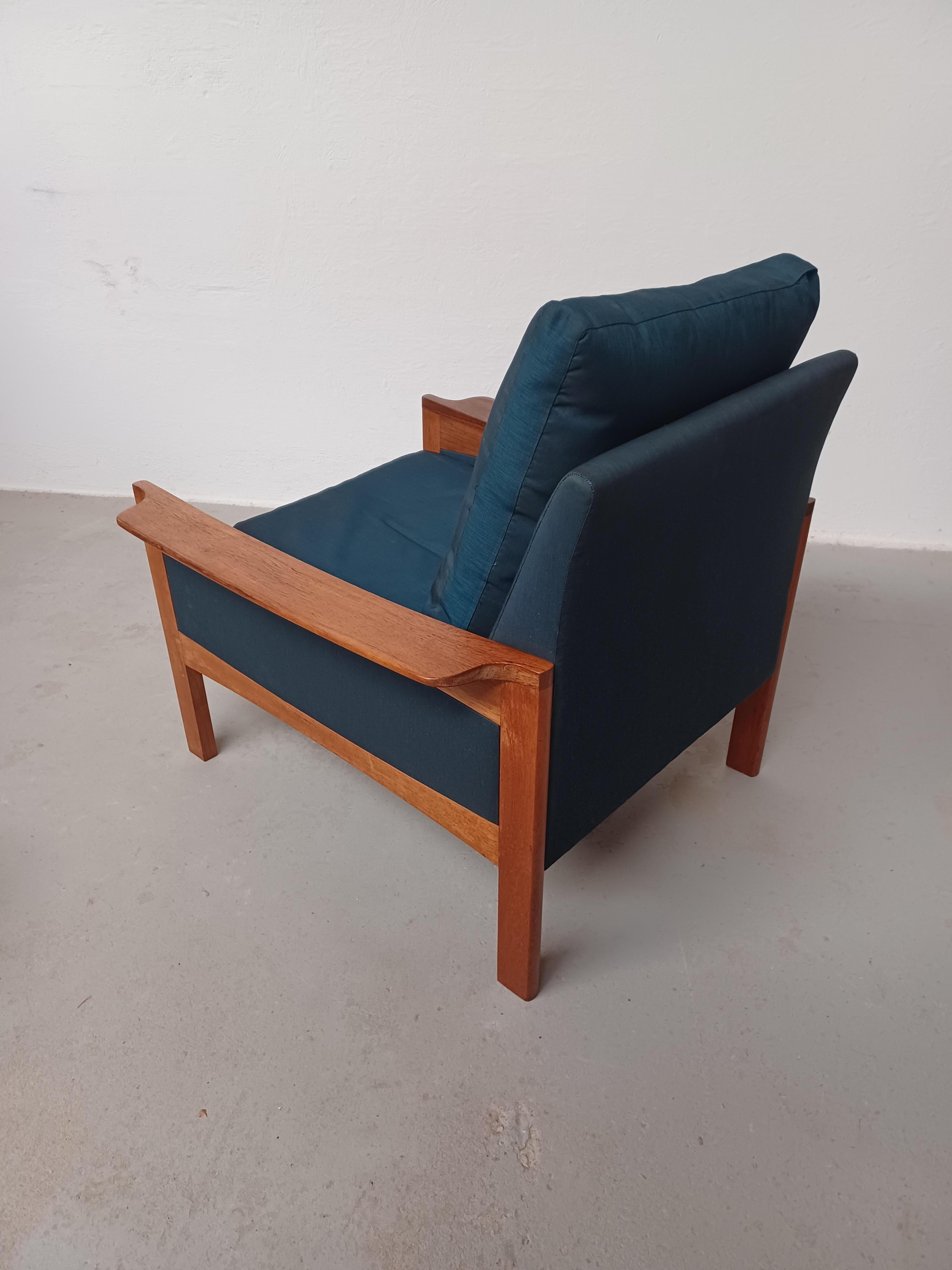 Silla de salón de palisandro Arne Wahl Iversen de los años 60 totalmente restaurada siglo XX en venta