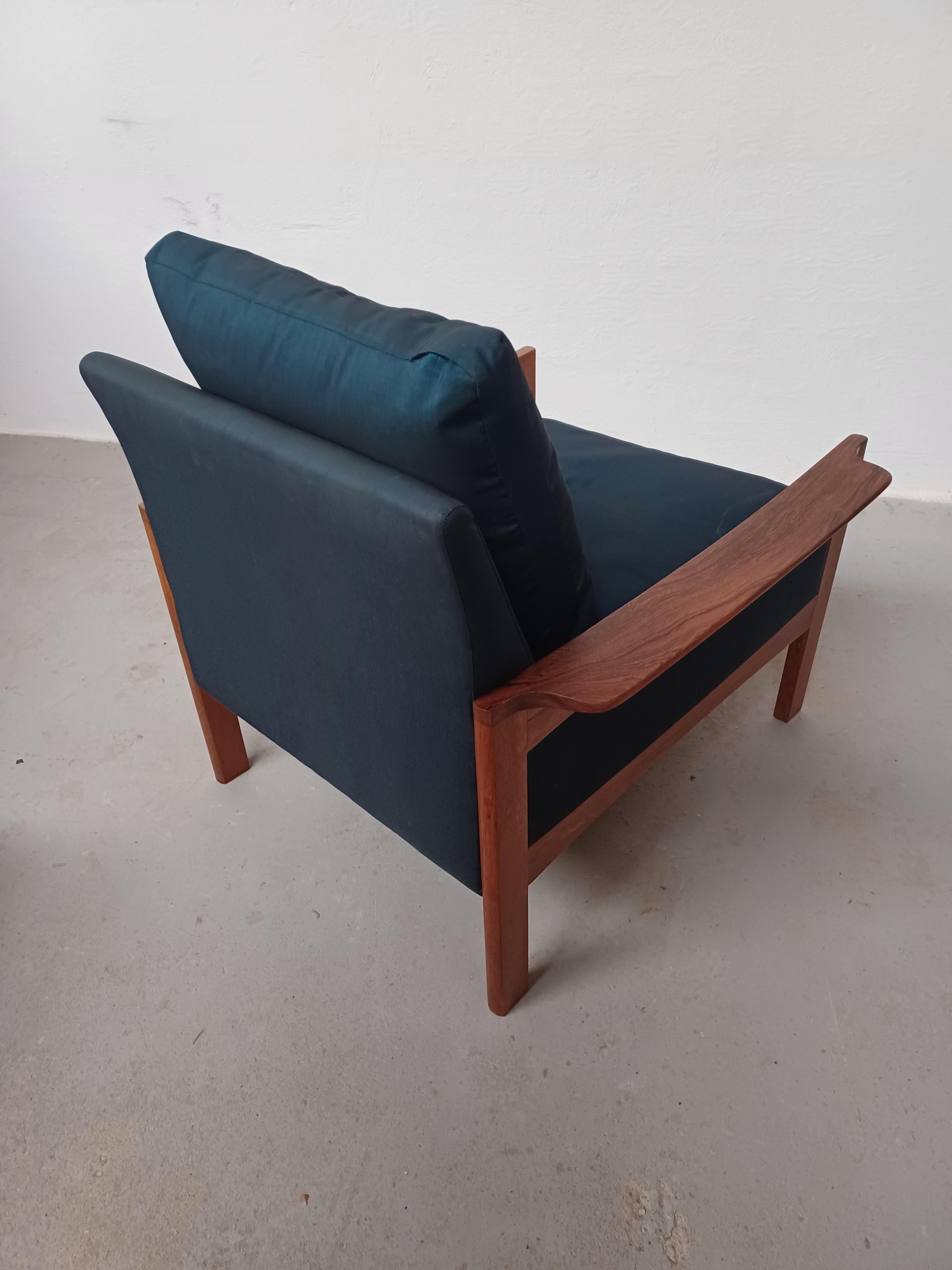 Silla de salón de palisandro Arne Wahl Iversen de los años 60 totalmente restaurada en venta 1