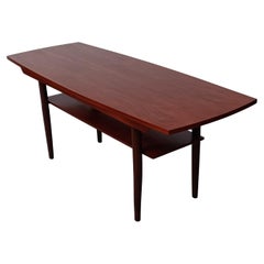 Vollständig restaurierter dänischer Couchtisch aus Teakholz von 1960