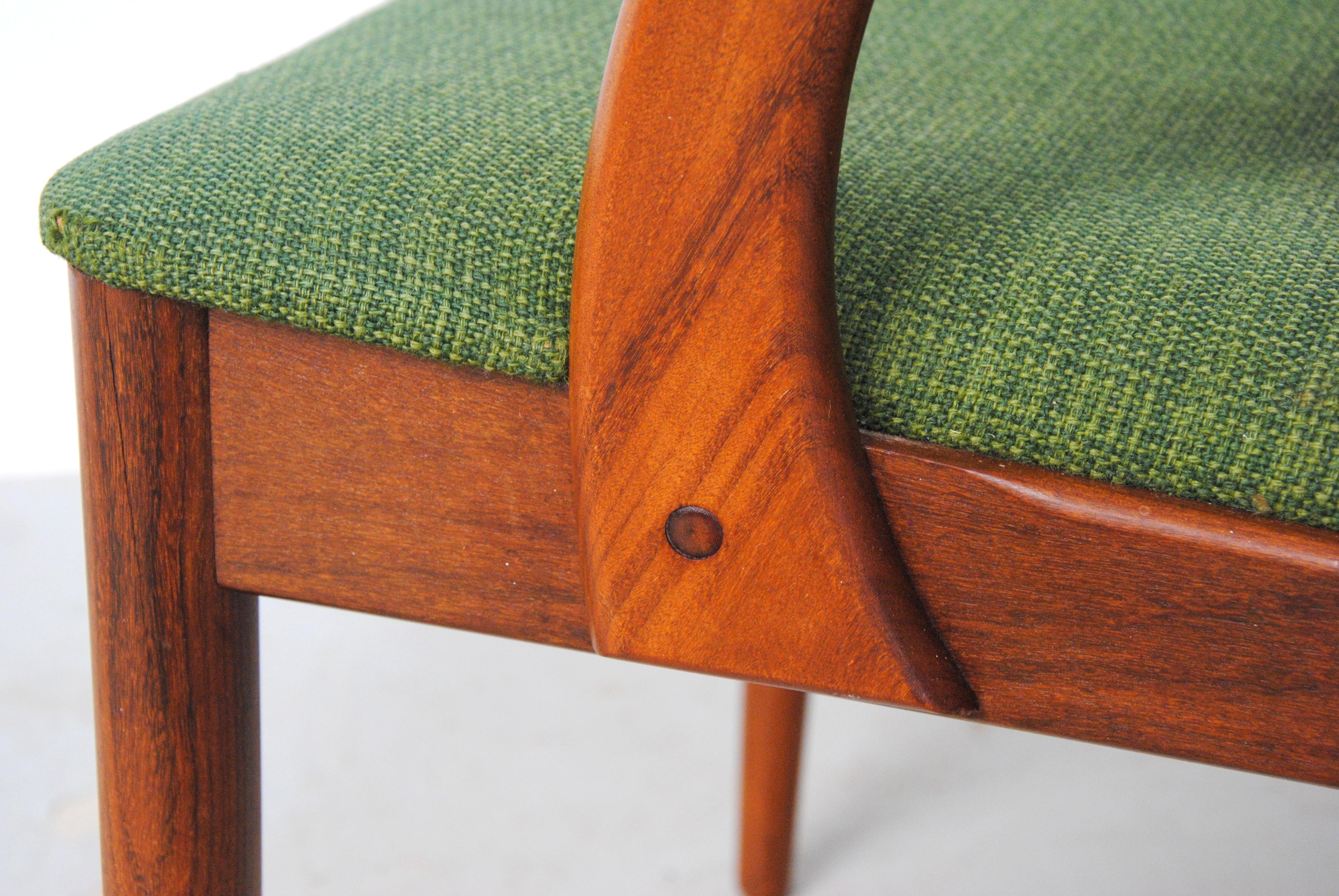 Restaurierte Refinished dänischen Johannes Andersen Stuhl Custom Reupholstery Inklusive im Angebot 6