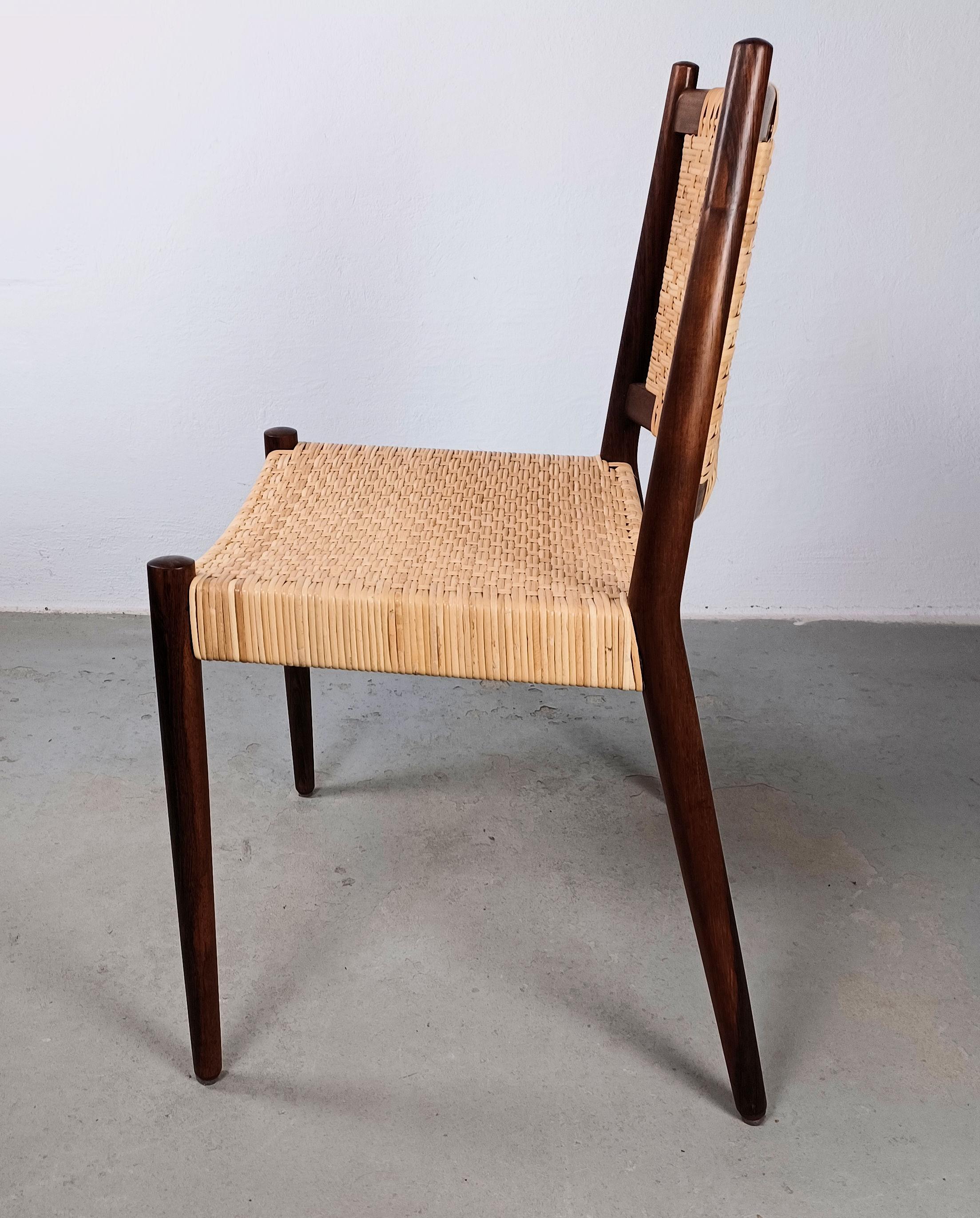 1960s Fully restored Danish Steffen Syrach-Larsen Rosewood Side Chair  For Sale 1