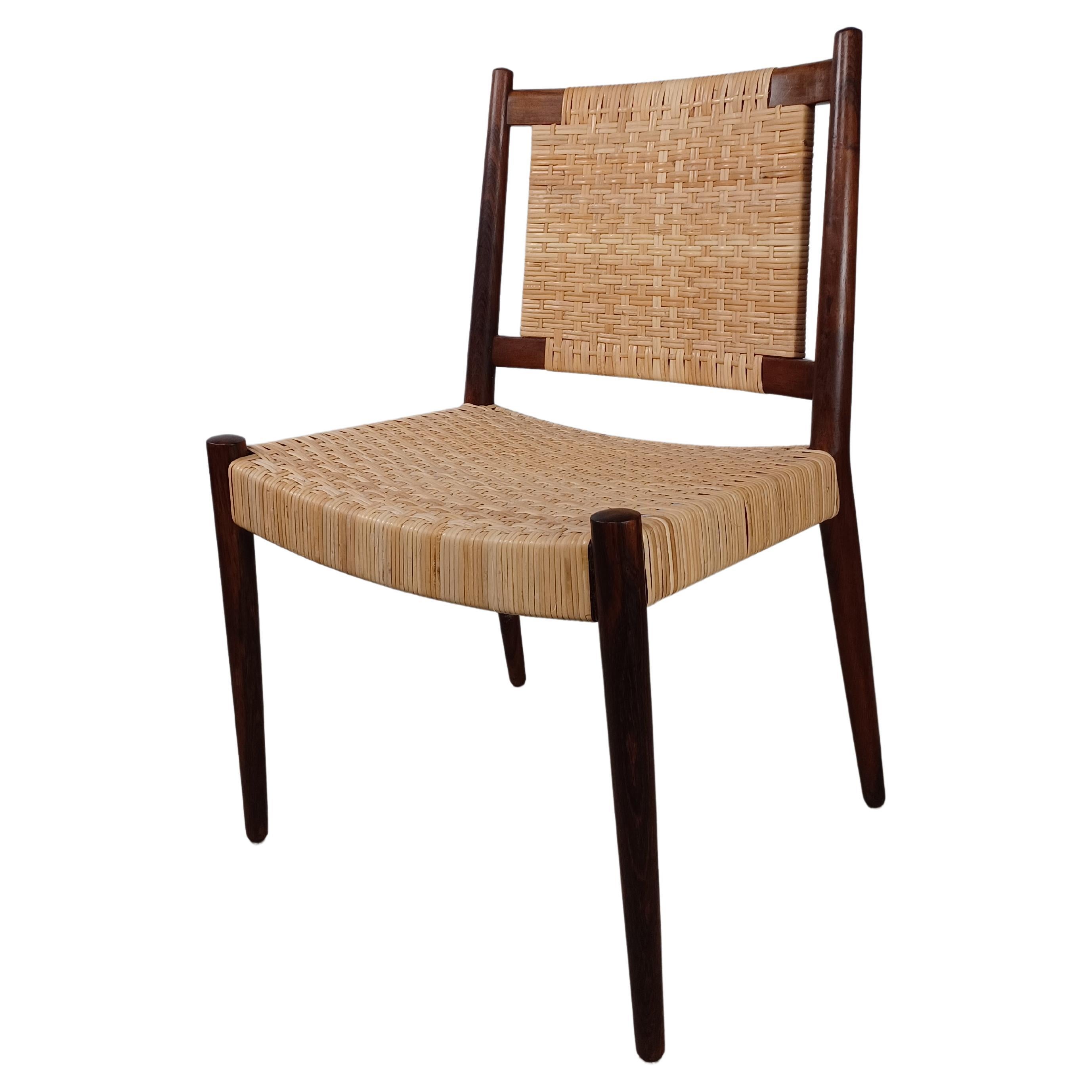 1960s Fully restored Danish Steffen Syrach-Larsen Rosewood Side Chair  For Sale