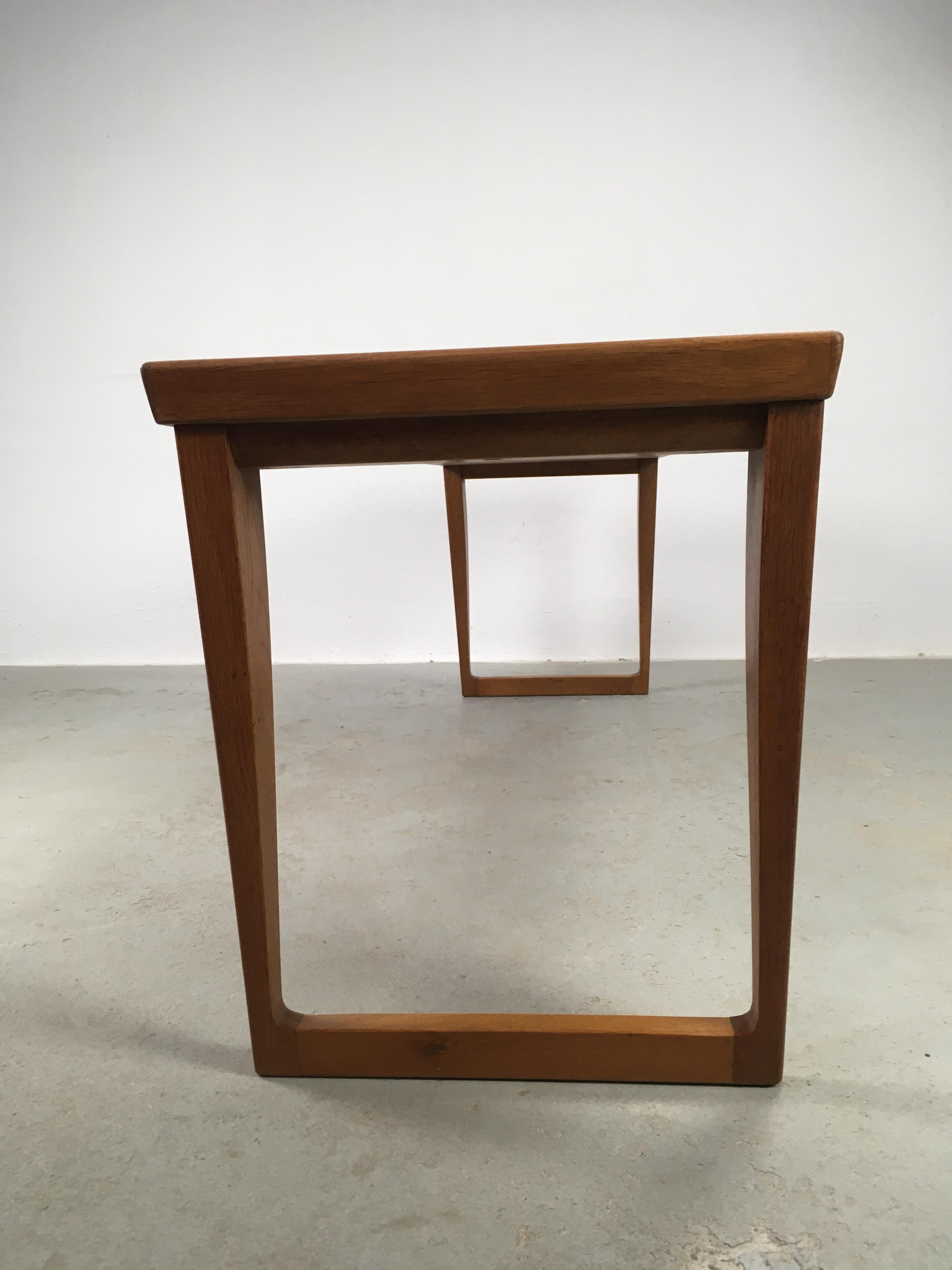 1960s Fully Restored Kai Kristiansen Oak Side Table with Chest of Drawers 3