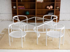 Ensemble de salle à manger Locus Solus tubulaire de Gae Aulenti pour Poltronova, années 1960