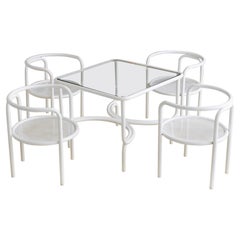 1960s Gae Aulenti Tubular “Locus Solus” Dining Set for Poltronova