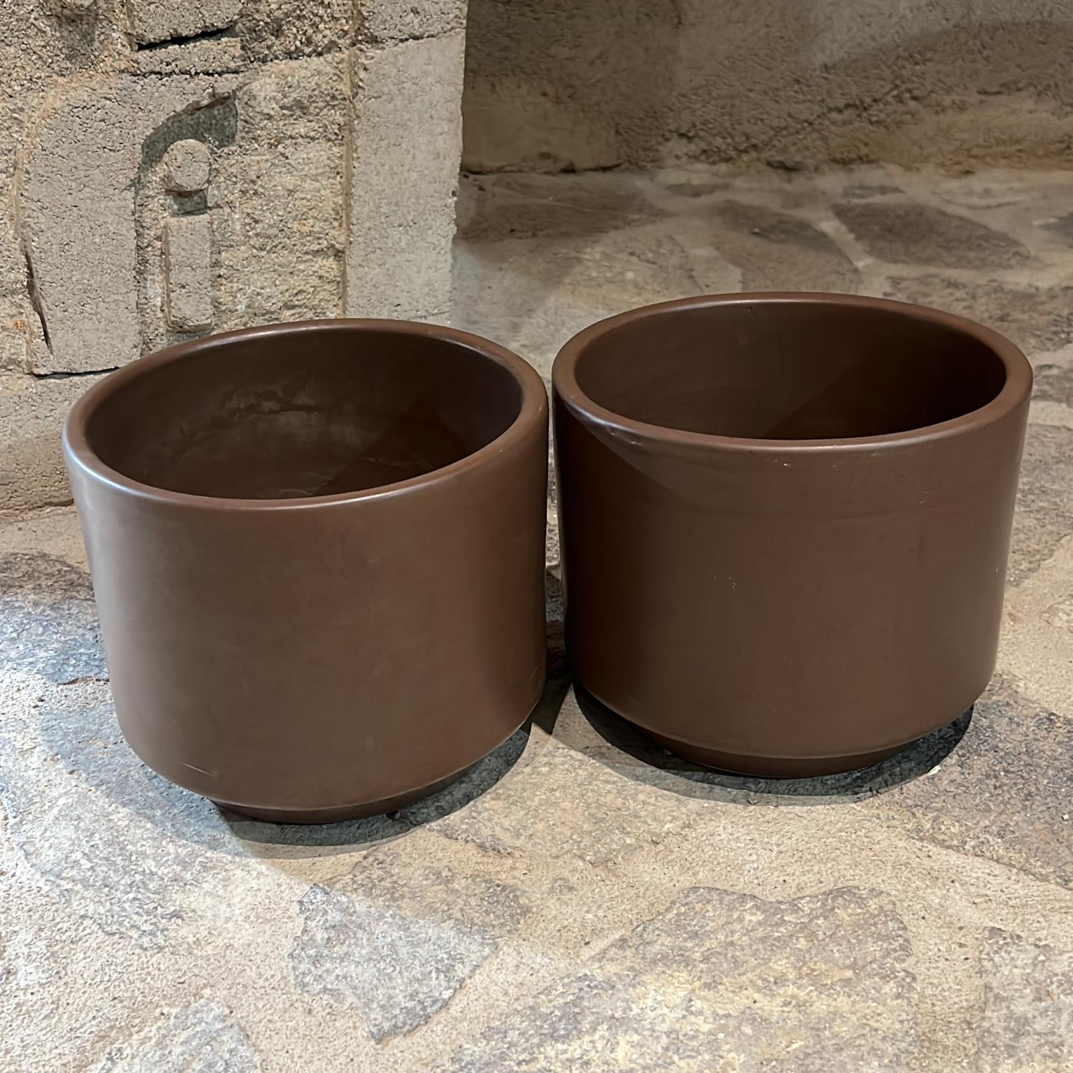 1960s Gainey Ceramics Architectural Modern Pottery Planter Set La Verne, Calif For Sale 5
