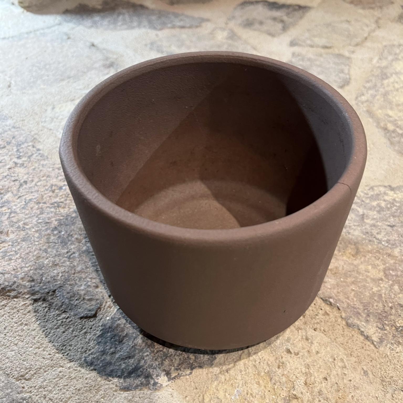 Mid-Century Modern 1960s Gainey Ceramics Architectural Modern Pottery Planter Set La Verne, Calif For Sale