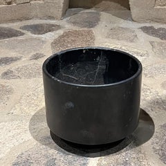 Mid-Century Modern Black Planter by Gainey Pottery, 9.75\" Diameter