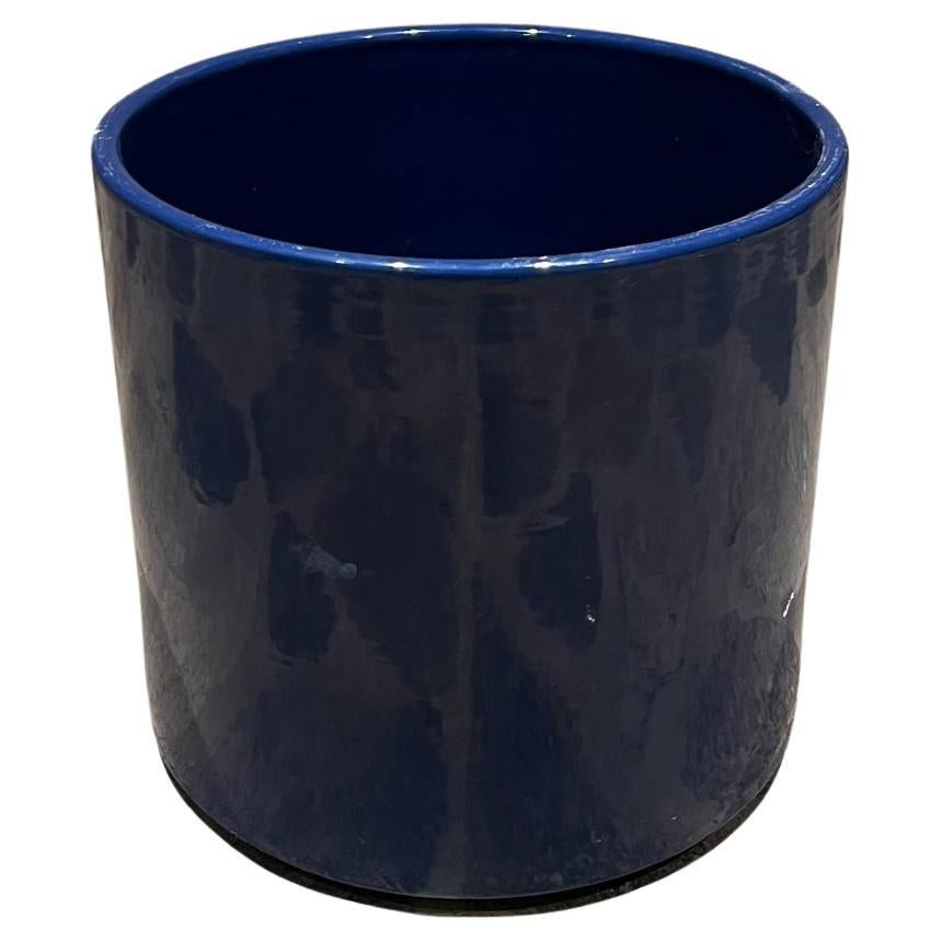 1960s Gainey Pottery Cobalt Blue Ac 12 Architectural Planter Pot California