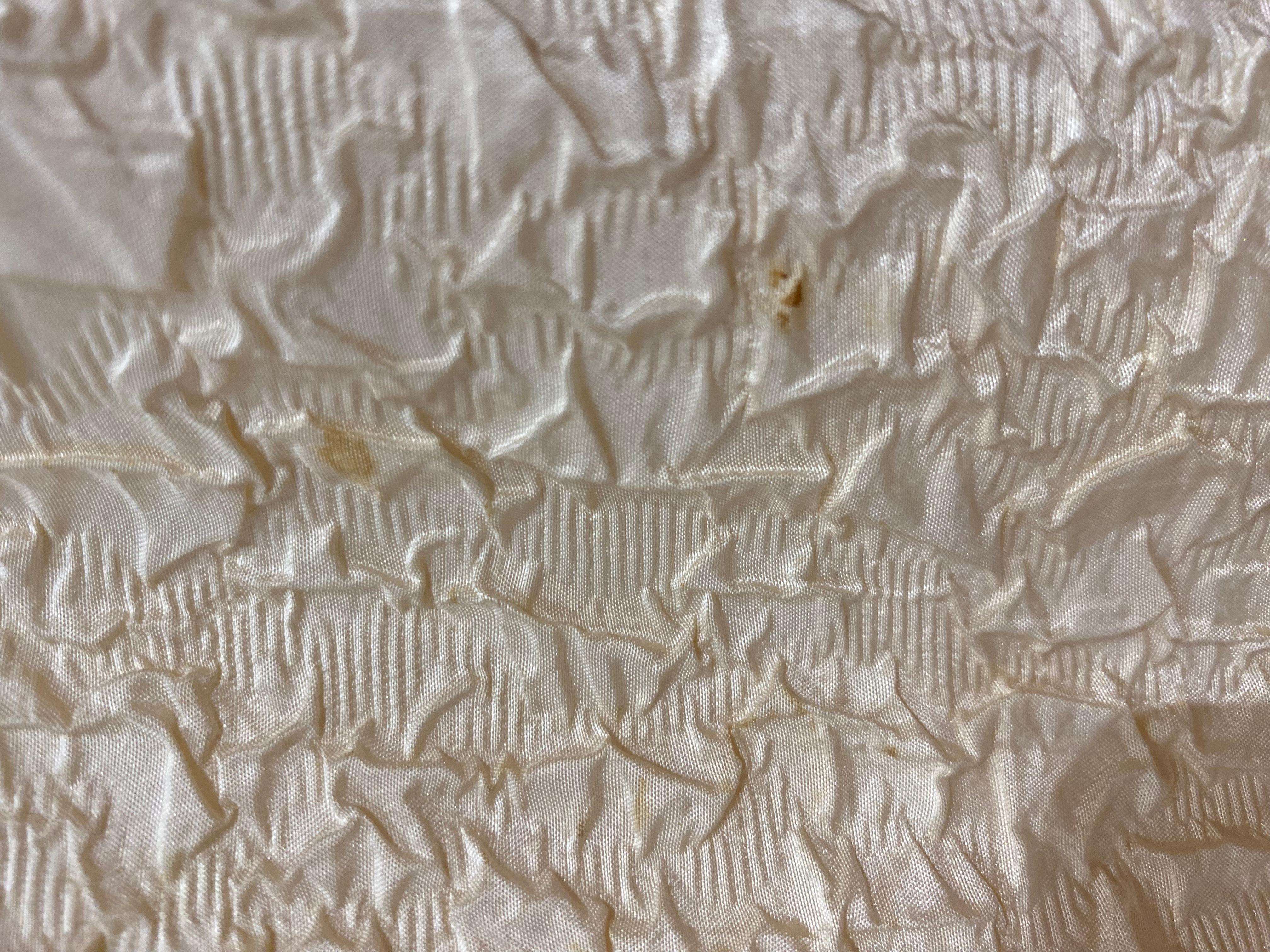 Abito a maniche lunghe Galanos Creme del 1960 con abbellimento di strass verdi in vendita 9