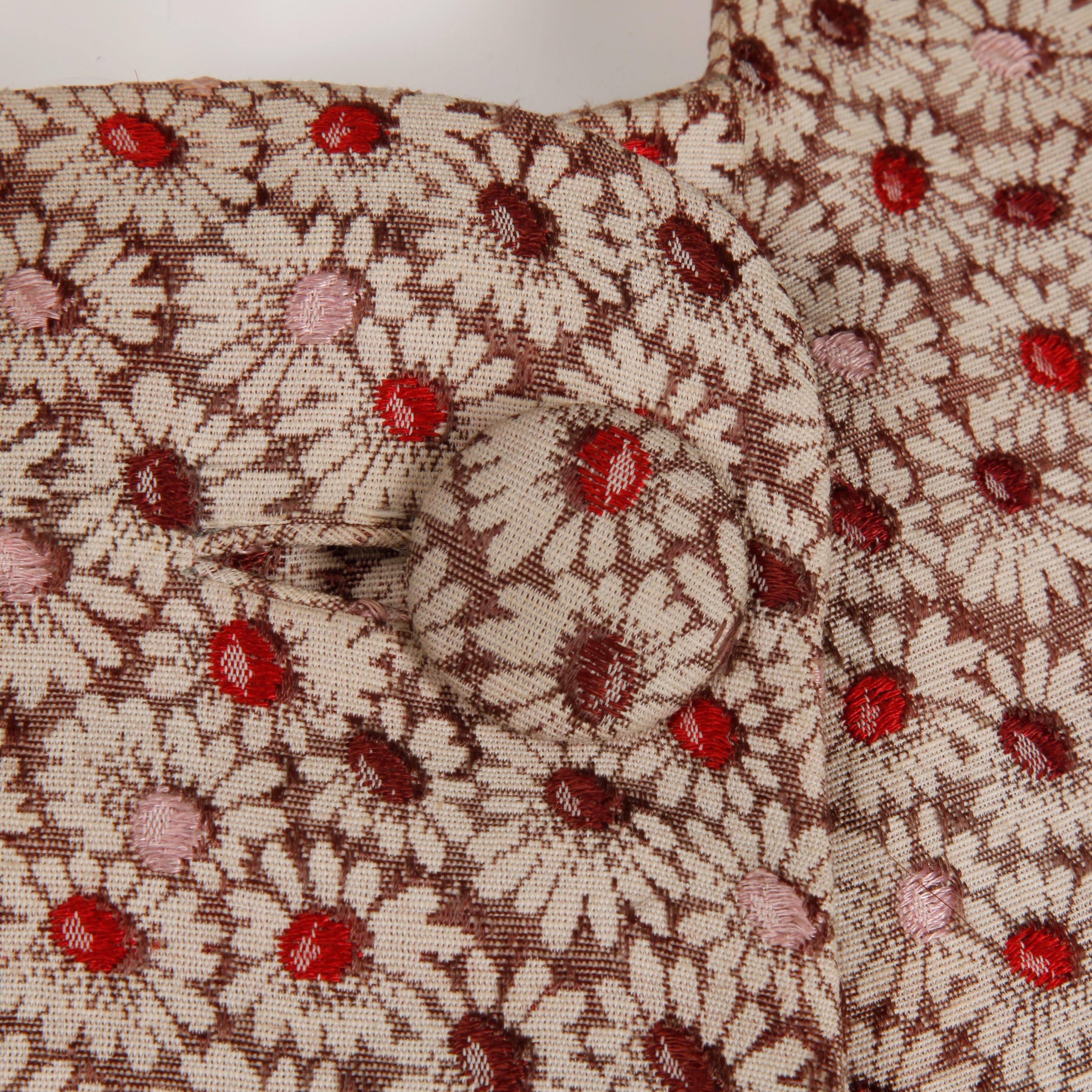 vintage floral coat