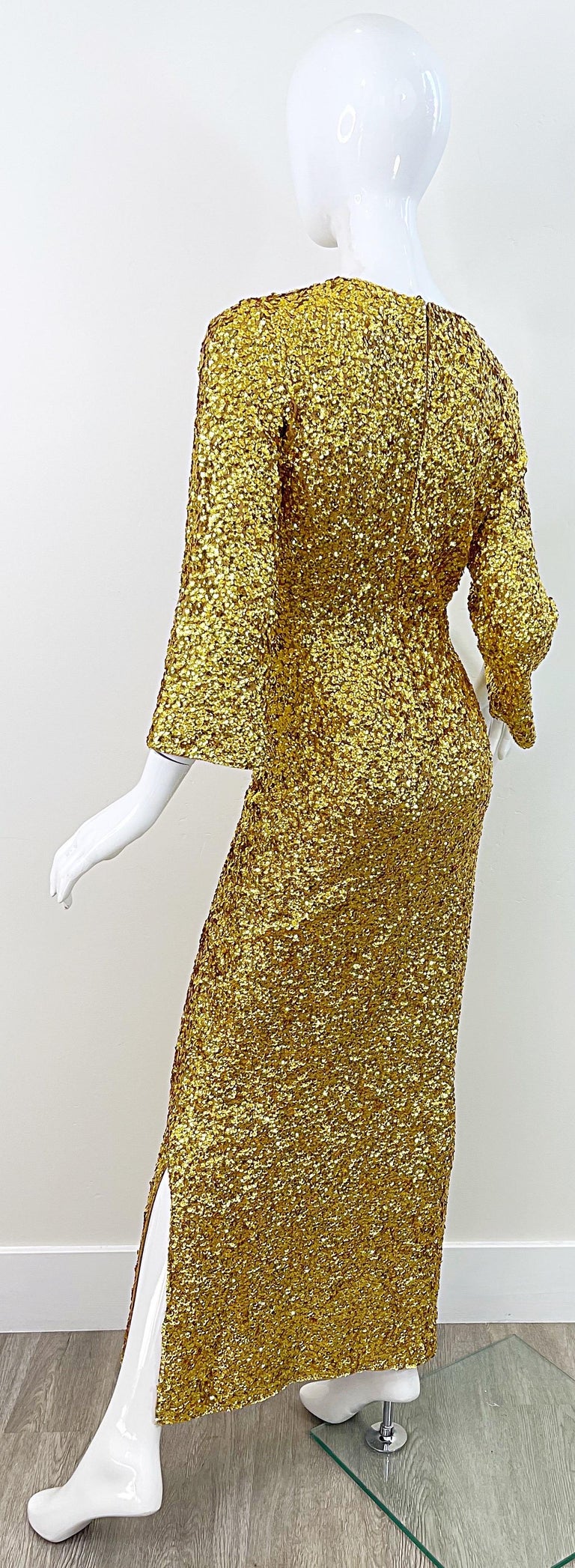 antique gold sequin dress 1930s Hand Embroidered Gold Sequin Dress – Annie's Ibiza Online