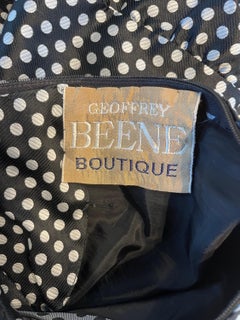 1960s Geoffrey Beene Schwarz und Weiß Vintage 60s Silk A Line Vintage 60s Dress
