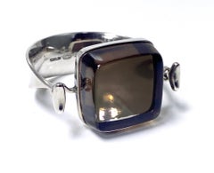 Georg Jensen - Bracelet jonc en cristal de roche des années 1960 #203 Vivianna Torun