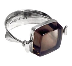 Georg Jensen - Bracelet jonc en cristal de roche des années 1960 #203 Vivianna Torun