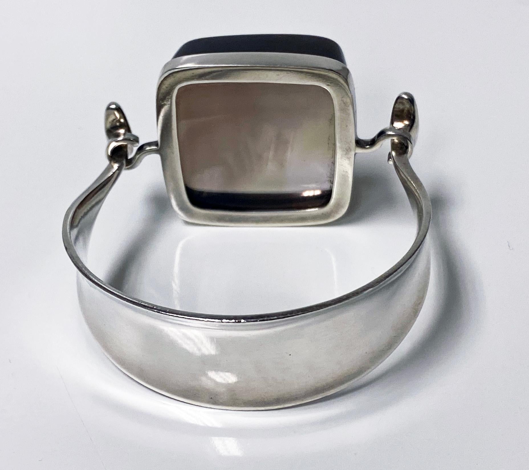Women's 1960's Georg Jensen Rock Crystal Bangle #203 Vivianna Torun
