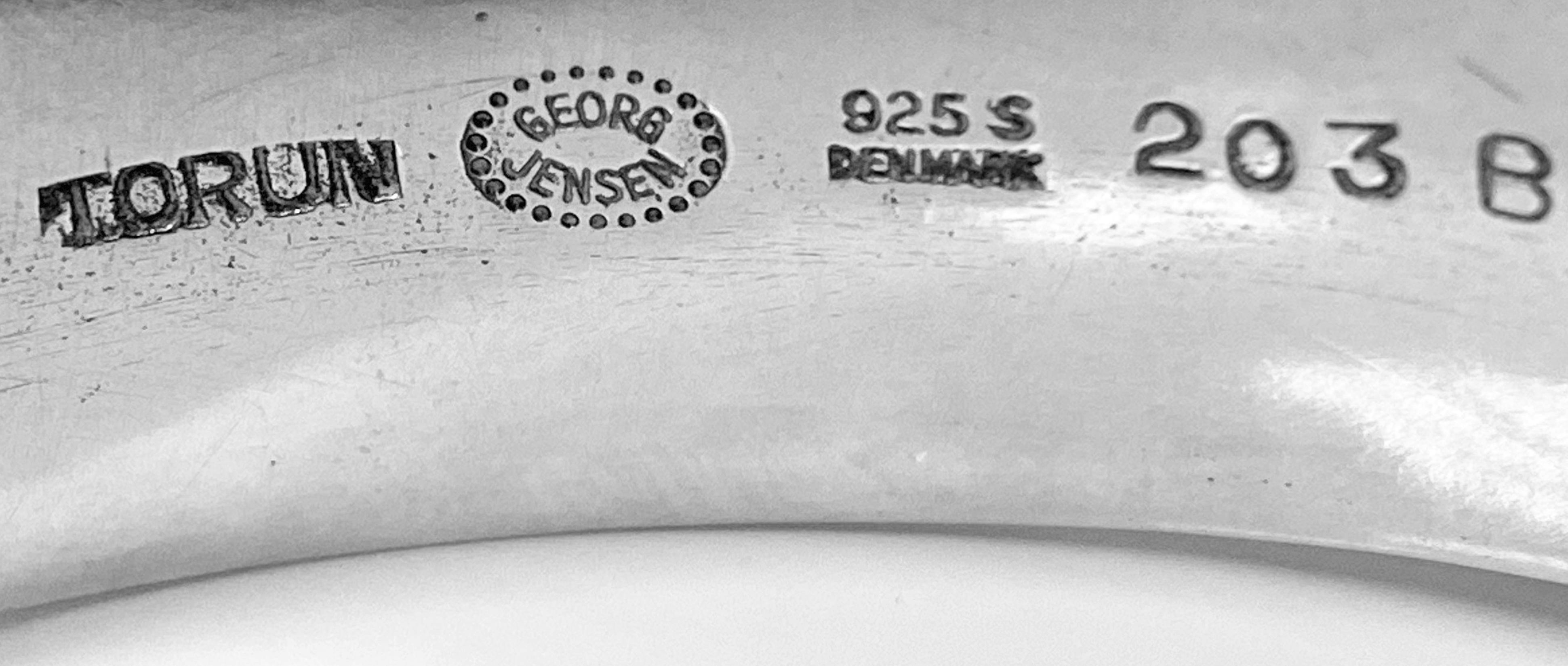 1960's Georg Jensen Rock Crystal Bangle #203 Vivianna Torun 2