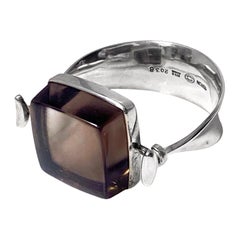 1960's Georg Jensen Rock Crystal Bangle #203 Vivianna Torun