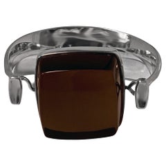 1960s Georg Jensen Rock Crystal Bangle #203 Vivianna Torun