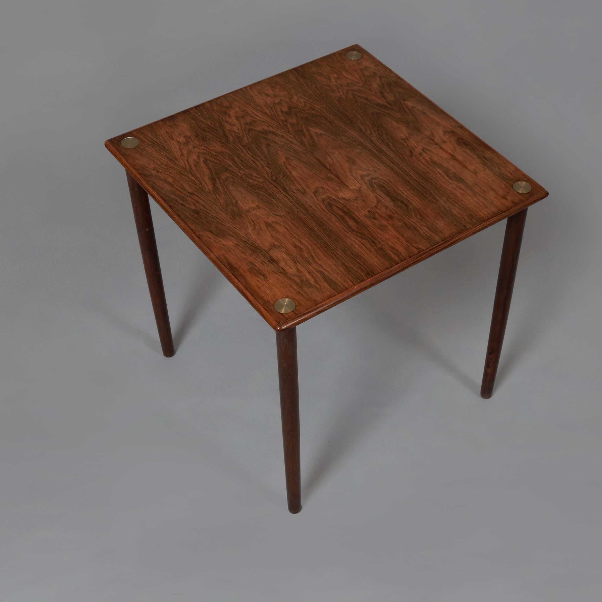 Danish 1960s Georg Petersen Rosewood Side Table For Sale