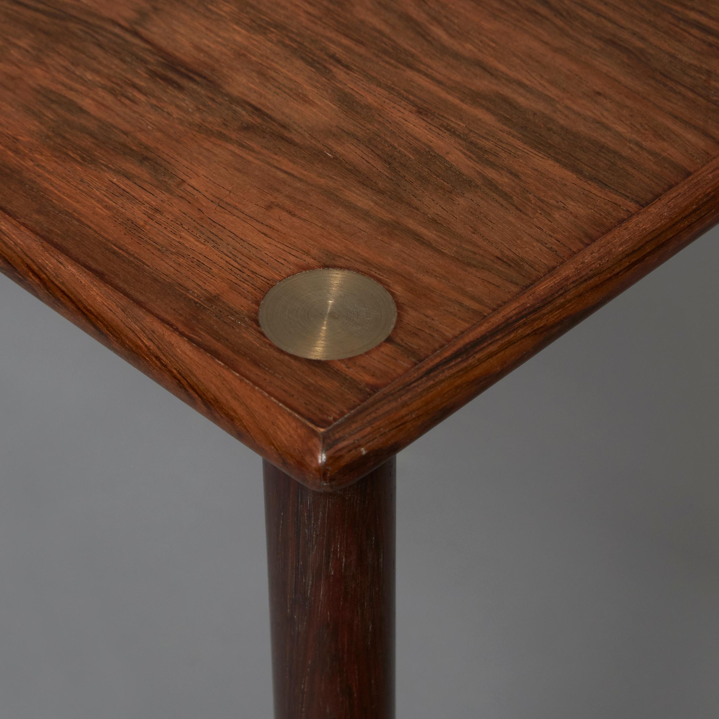 1960s Georg Petersen Rosewood Side Table In Good Condition For Sale In Madrid, ES