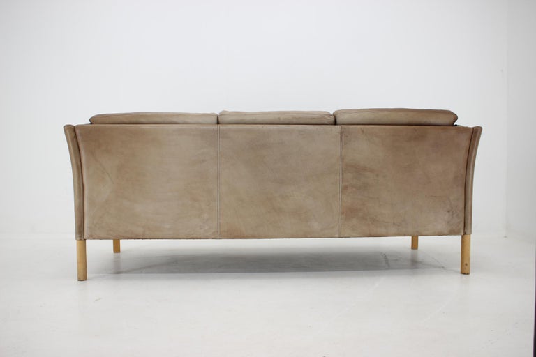 1960s Georg Thams Leather 3-Seat Sofa For Sale 3