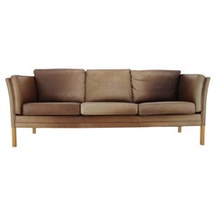 1960s Georg Thams Leather 3-Seat Sofa