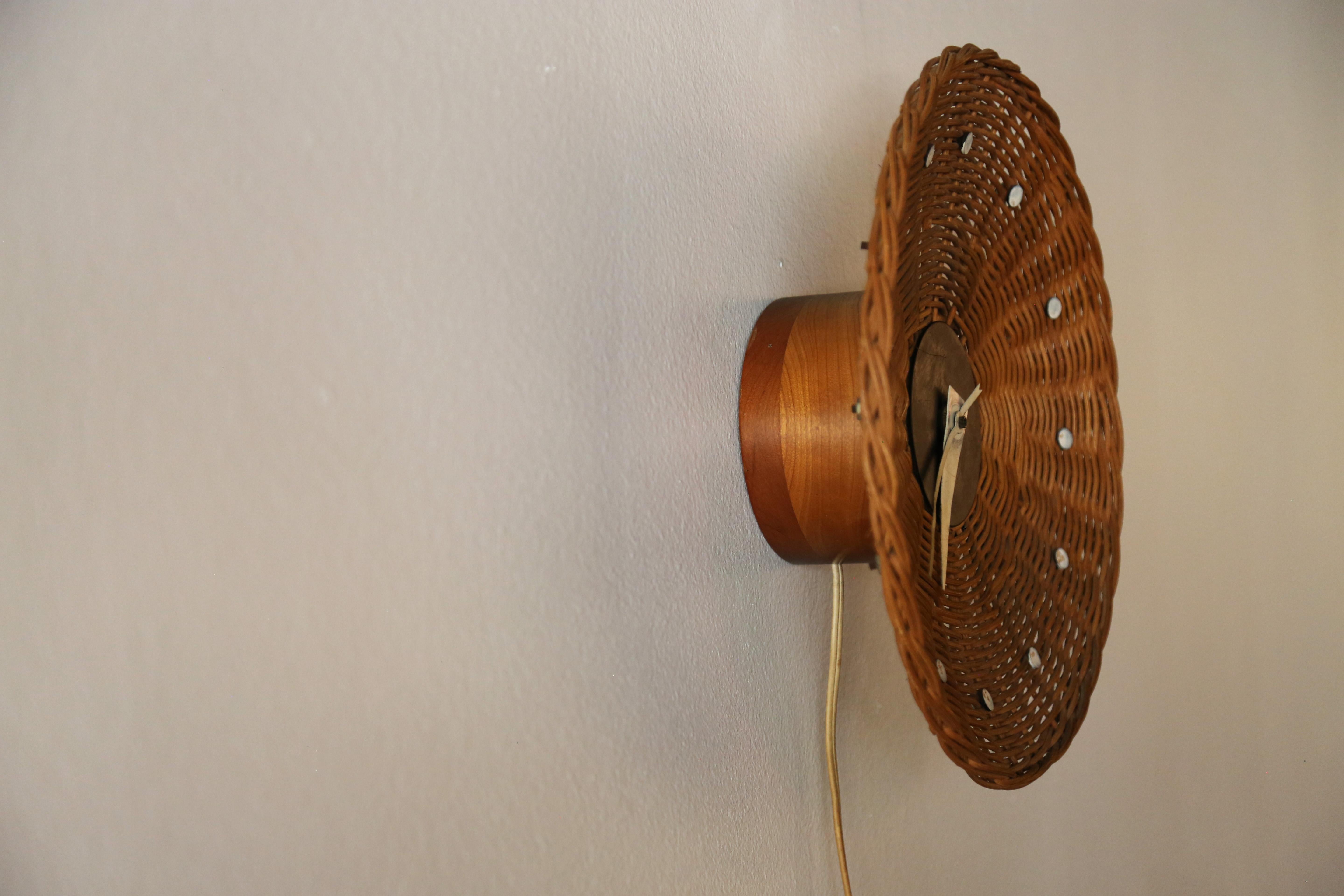 Mid-Century Modern 1960s George Nelson for Howard Miller Basket Clock #2215 Mid Century Modern