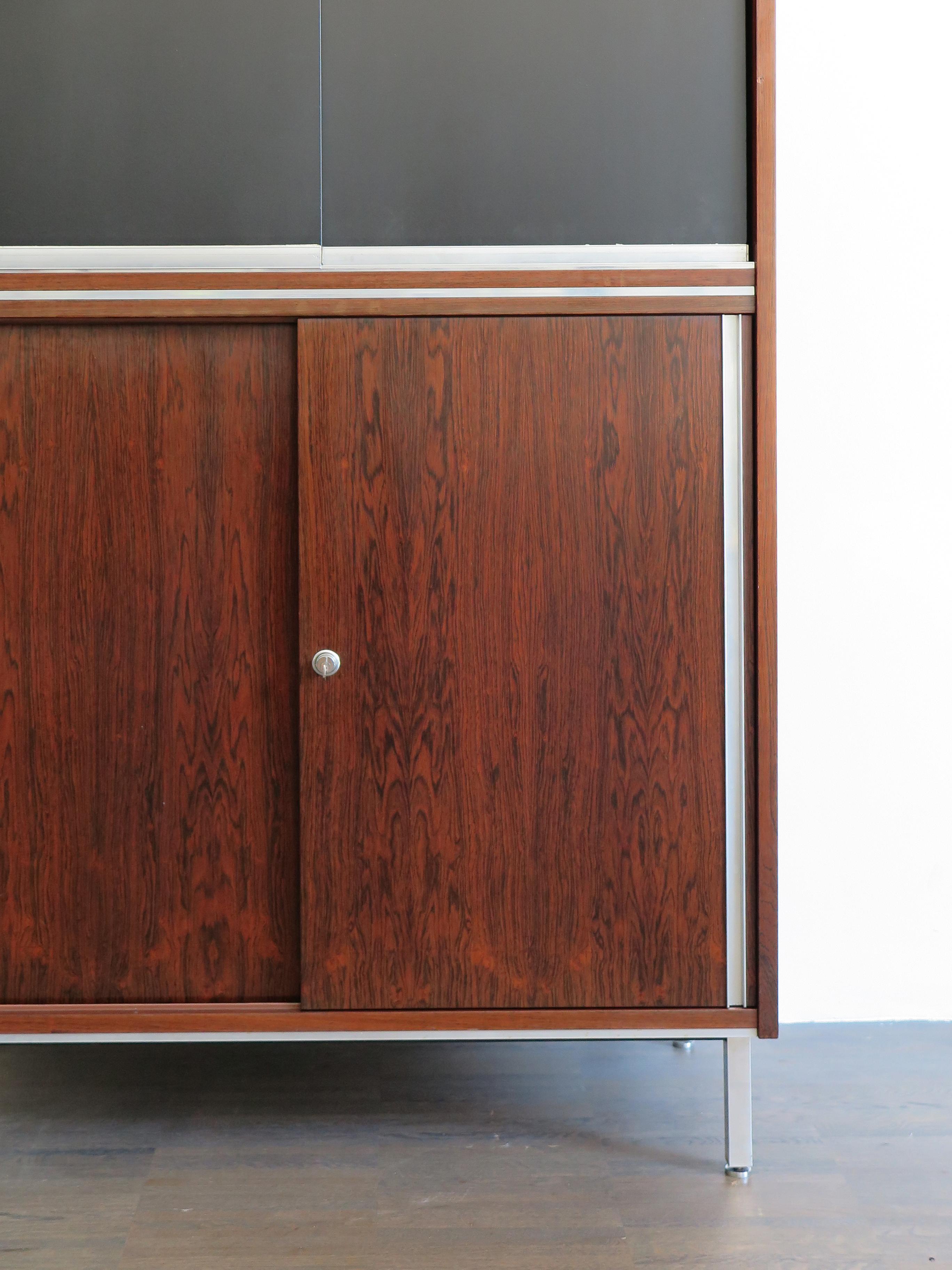 Veneer 1960s George Nelson Rosewood Midcentury Design Cabinet