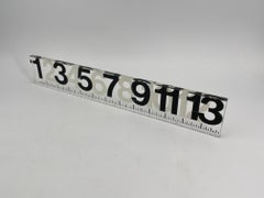 1960s George Nelson Ruler from the SAFETY NUMBERS Graphic Design + Clock Series