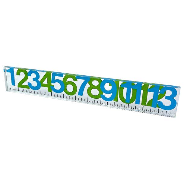 1960s George Nelson Ruler from the SAFETY NUMBERS Graphic Design ...