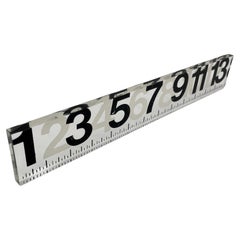 Regla George Nelson de los años 60 de la serie de diseño gráfico + reloj NÚMEROS DE SEGURIDAD