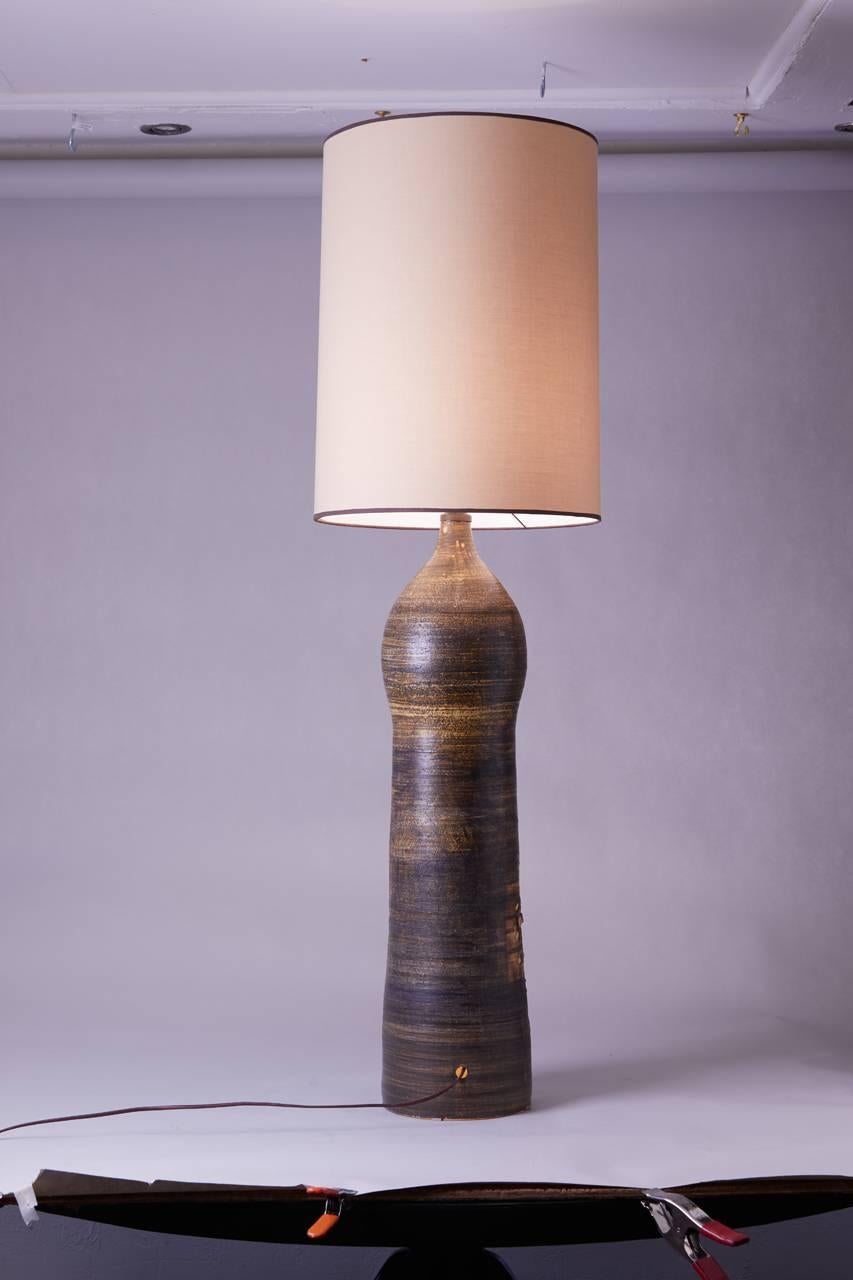 French 1960s George Pelletier Tall Scale Table Lamp