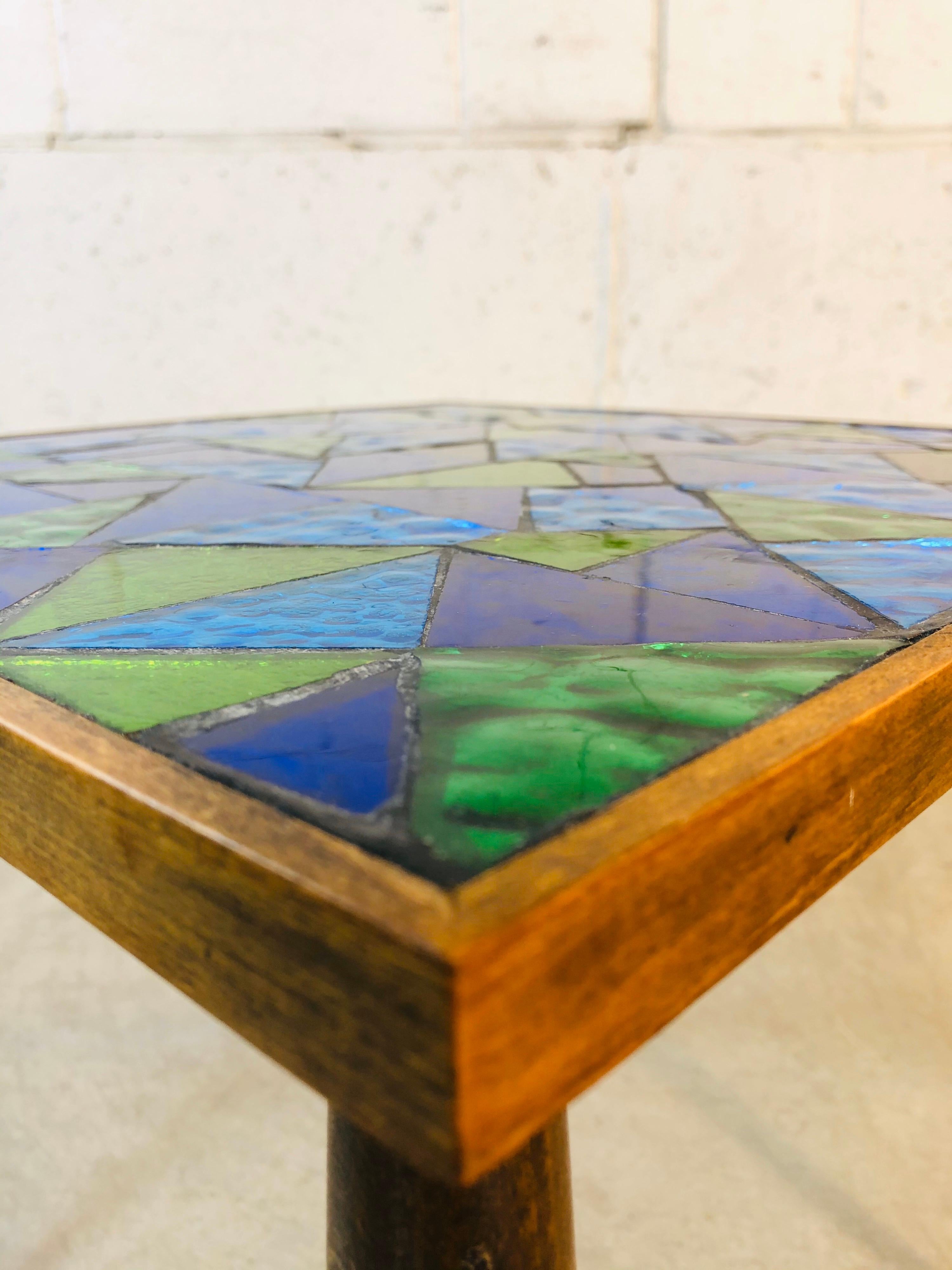 1960s Georges Briard Mosaic Tile Top Tables, Pair For Sale 5