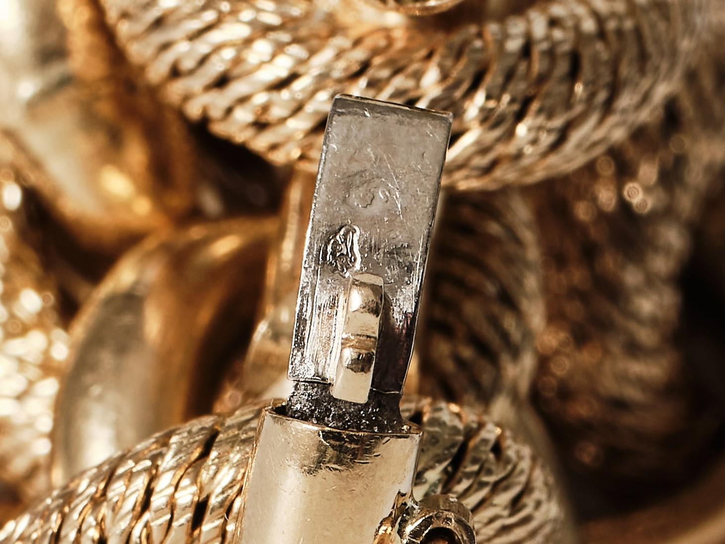 1960er Jahre Georges L'Enfant 18k Gold Armband  im Angebot 3