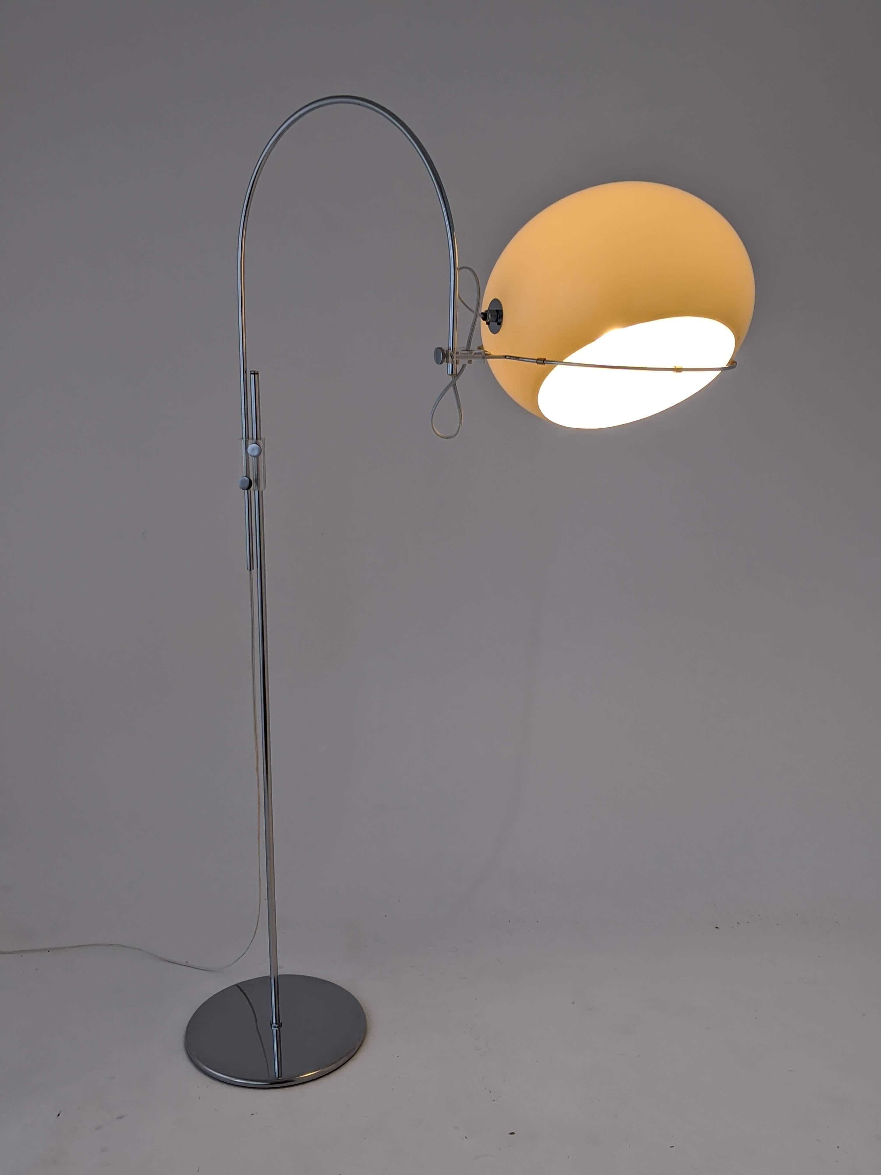 Steel 1960s Gepo Floor Lamp, Holland 